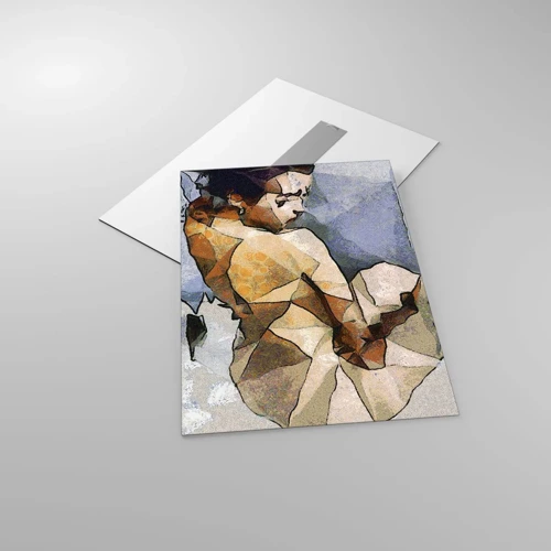 Quadro em vidro - No espírito do cubismo - 50x70 cm
