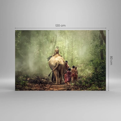 Quadro em vidro - Novo Livro da Selva - 120x80 cm