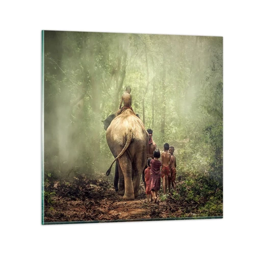 Quadro em vidro - Novo Livro da Selva - 60x60 cm