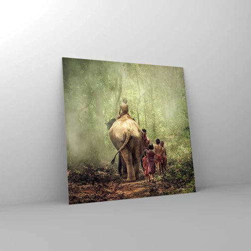 Quadro em vidro - Novo Livro da Selva - 60x60 cm