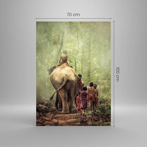 Quadro em vidro - Novo Livro da Selva - 70x100 cm