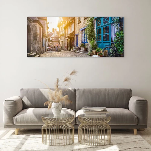 Quadro em vidro - O espírito branco da cidade - 100x40 cm