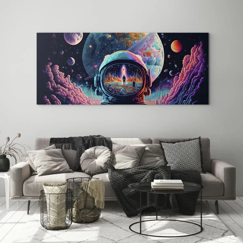 Quadro em vidro - Os filósofos não sonharam com isso - 100x40 cm