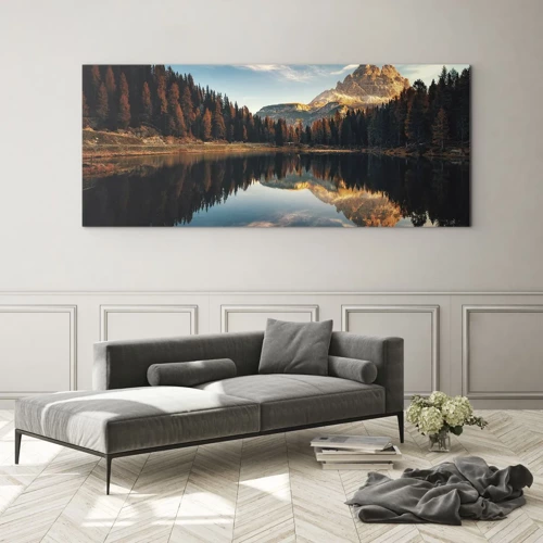 Quadro em vidro - Paisagem dupla - 100x40 cm