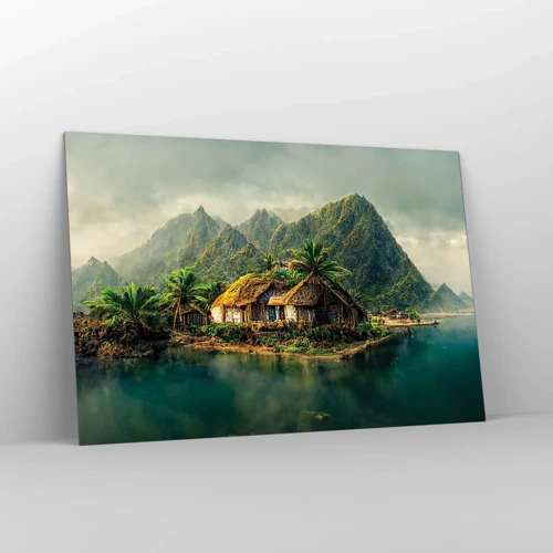 Quadro em vidro - Paraíso Tropical - 120x80 cm