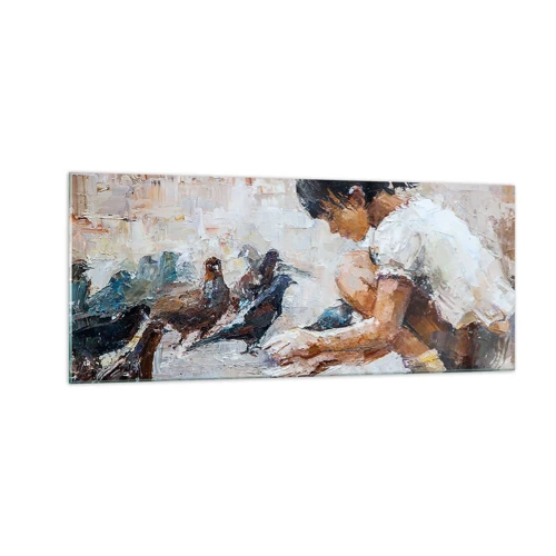 Quadro em vidro - Pequenos e queridos - 100x40 cm