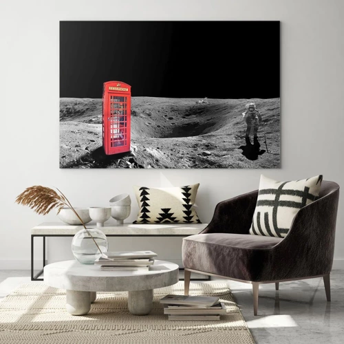 Quadro em vidro - Piada espacial - 70x50 cm