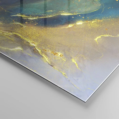 Quadro em vidro - Piscina dourada - 70x50 cm