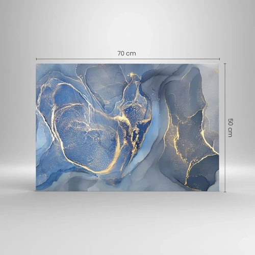 Quadro em vidro - Pó dourado - 70x50 cm