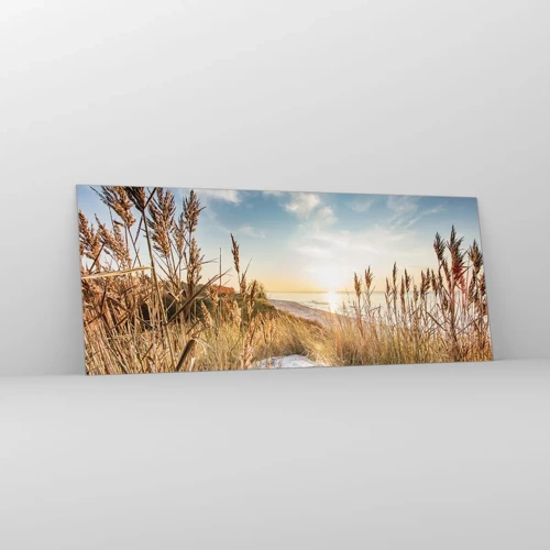 Quadro em vidro - Praia do Norte - 100x40 cm