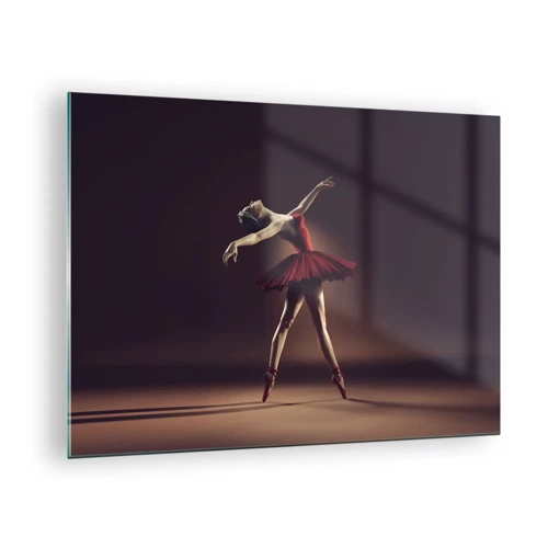 Quadro em vidro - Prima ballerina - 70x50 cm