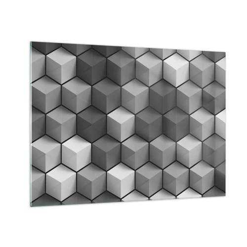 Quadro em vidro - Quebra-cabeça cubista - 70x50 cm