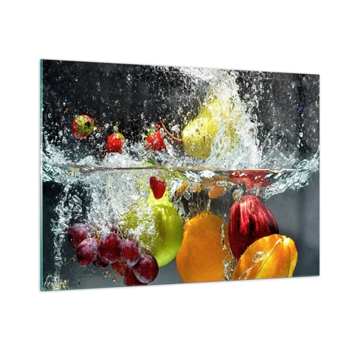 Quadro em vidro - Refresco de frutas - 100x70 cm