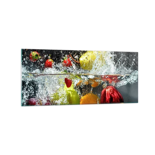 Quadro em vidro - Refresco de frutas - 120x50 cm