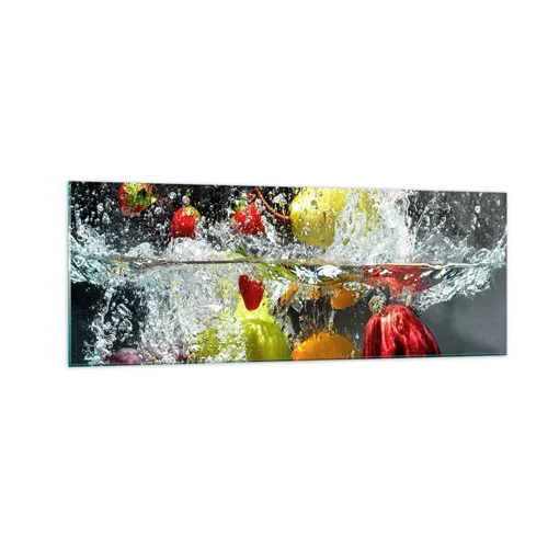 Quadro em vidro - Refresco de frutas - 140x50 cm