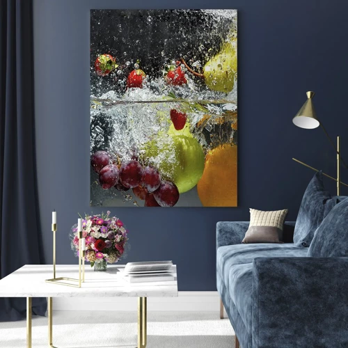 Quadro em vidro - Refresco de frutas - 50x70 cm