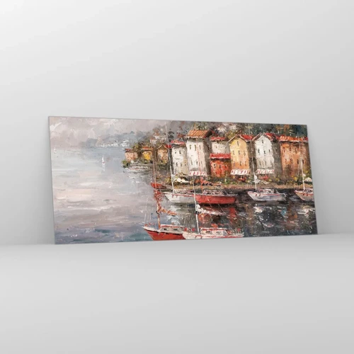 Quadro em vidro - Refúgio romântico - 120x50 cm