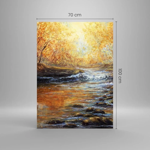 Quadro em vidro - Riacho Dourado - 70x100 cm