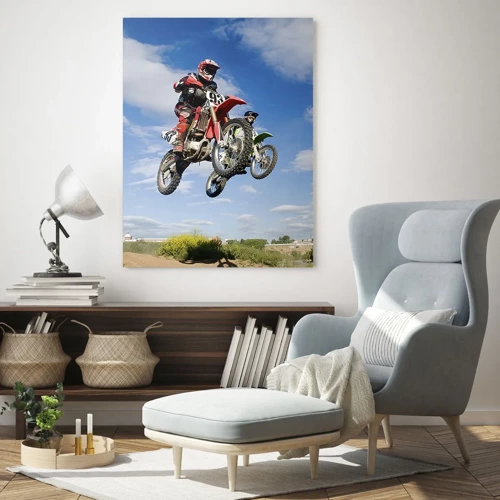 Quadro em vidro - Salto celeste - 50x70 cm