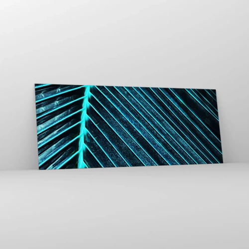 Quadro em vidro - Textura verde - 100x40 cm