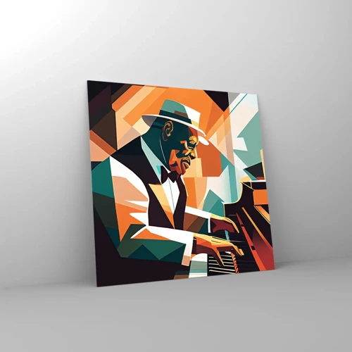 Quadro em vidro - Todo aquele jazz - 70x70 cm