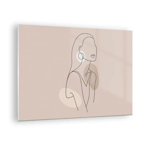 Quadro em vidro - Um ícone da feminilidade - 70x50 cm