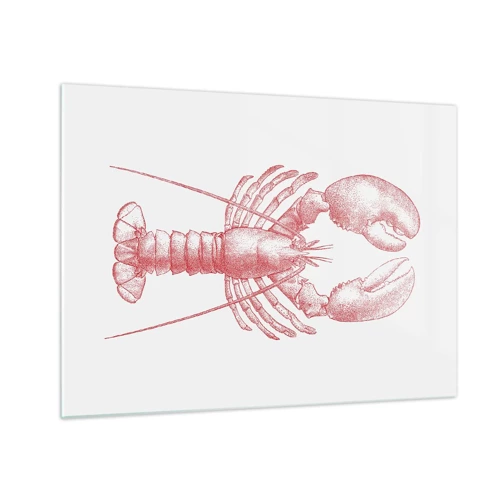 Quadro em vidro - Uma lagosta digna de Homero - 70x50 cm