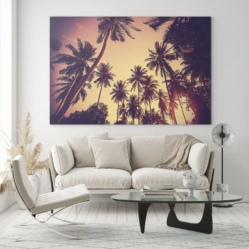 Quadro em vidro - Variação tropical - 70x50 cm