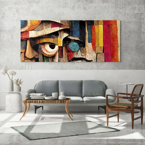 Quadro em vidro - Vejo-te... - 140x50 cm