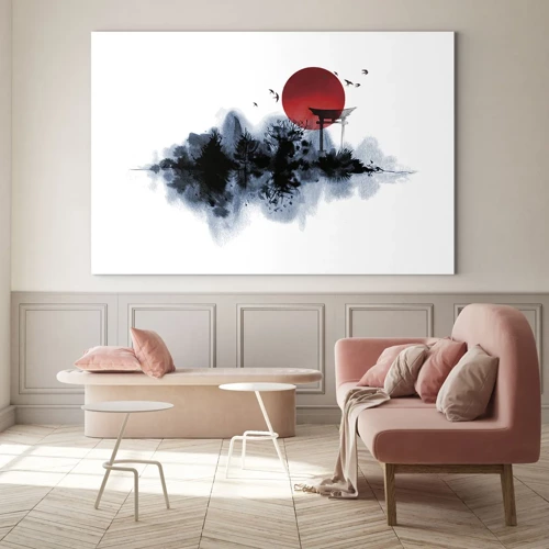 Quadro em vidro - Vista japonesa - 70x50 cm