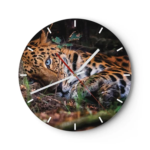 Relógio de parede - Relógio em vidro - Confie em mim - 30x30 cm