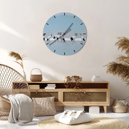 Relógio de parede - Relógio em vidro - Depois de um dia quente - 30x30 cm