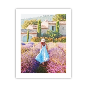 Pôster - Menina Lavanda - 40x50 cm