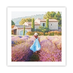 Pôster - Menina Lavanda - 50x50 cm