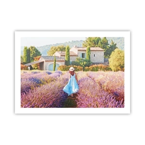 Pôster - Menina Lavanda - 70x50 cm