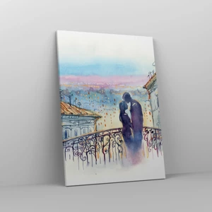 Quadro em tela - Amantes parisienses - 50x70 cm