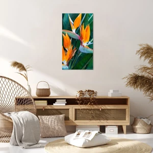 Quadro em tela - É uma flor ou é um pássaro? - 55x100 cm