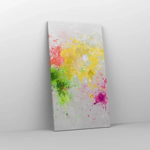 Quadro em tela - Todas as cores do mundo - 45x80 cm