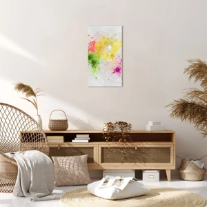 Quadro em tela - Todas as cores do mundo - 45x80 cm