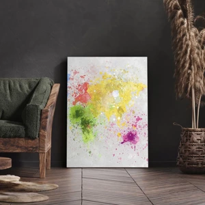 Quadro em tela - Todas as cores do mundo - 45x80 cm