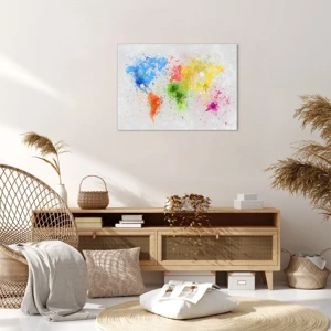 Quadro em tela - Todas as cores do mundo - 70x50 cm