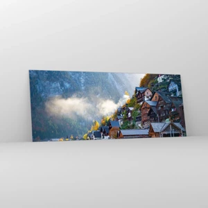 Quadro em vidro - Atmosfera alpina - 100x40 cm