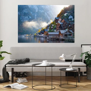 Quadro em vidro - Atmosfera alpina - 120x80 cm