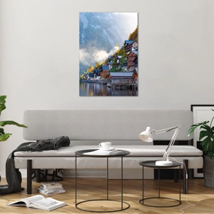 Quadro em vidro - Atmosfera alpina - 70x100 cm