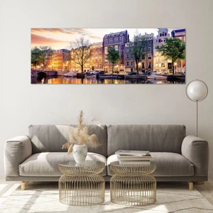 Quadro em vidro - Beleza holandesa contida e calma - 140x50 cm