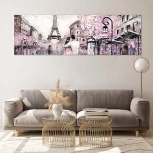 Quadro em vidro - Como for se apaixonar, somente em... - 160x50 cm