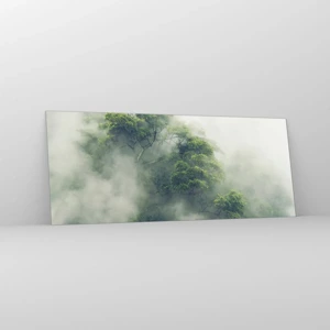 Quadro em vidro - Envolto em neblina - 100x40 cm