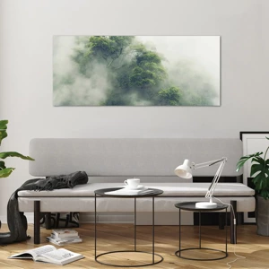 Quadro em vidro - Envolto em neblina - 120x50 cm