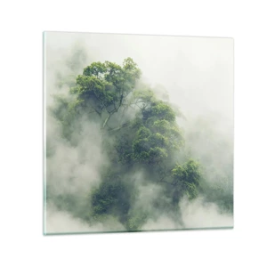 Quadro em vidro - Envolto em neblina - 70x70 cm