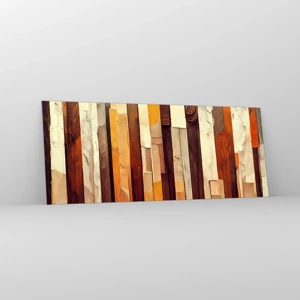 Quadro em vidro - Hino das árvores da floresta - 100x40 cm